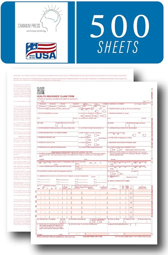 CMS 1500 Claim Forms - Image 6