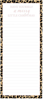 Graphique Cheetah Print Holiday Magnetic Notepad | 100 Tear-Away Sheets | by GraphiquedeFrance