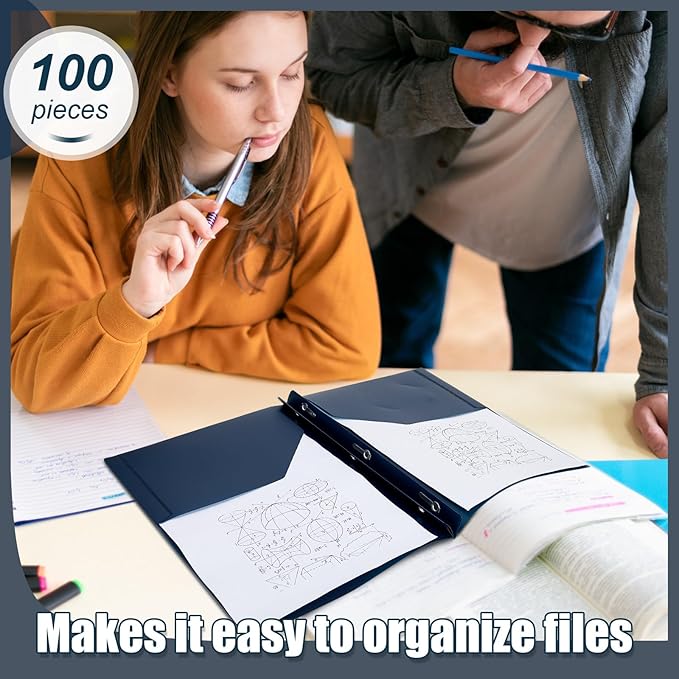 Lincia 100 Pcs Plastic Folders - Image 6