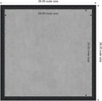 Amanti Art Black Framed Magnetic Board 26x26 Medium Vision Board - Image 2