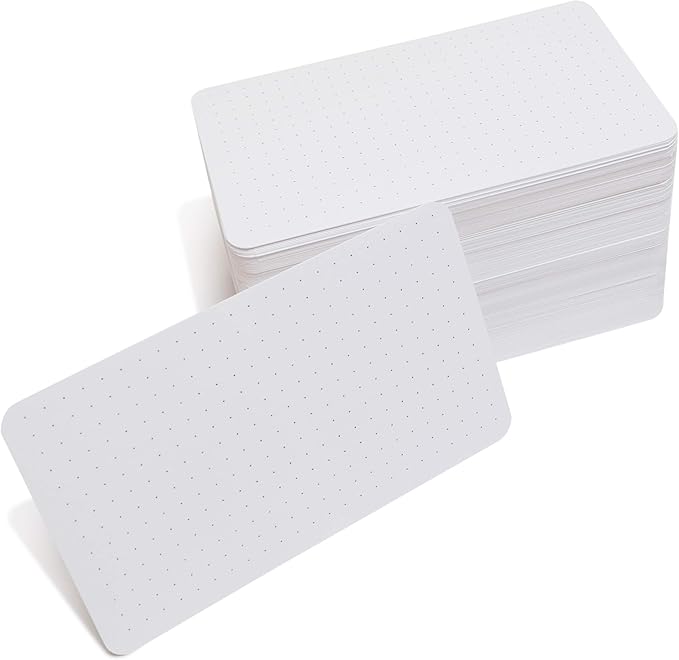 Bullet Cards with the Same Grid as Bullet Dotted Journals by PatsFlashCards
