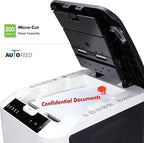 Aurora Commercial Grade 200-Sheet Auto Feed High Security Micro-Cut Paper - Image 3