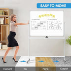 MaxGear Rolling Whiteboard on Wheels - Image 4