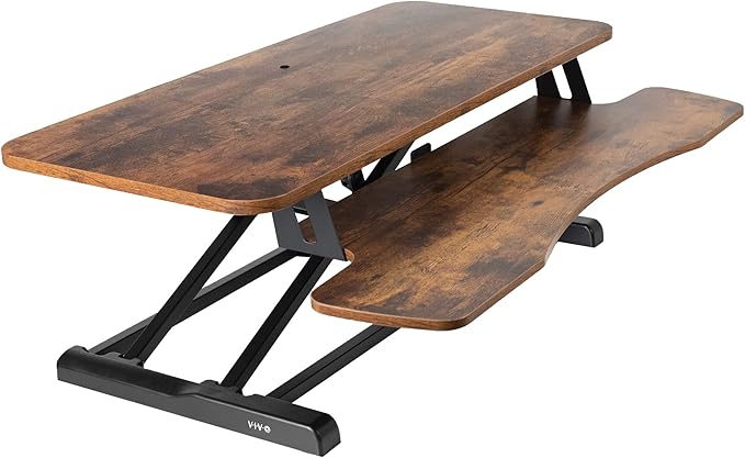 VIVO 36 inch Desk Converter, K Series, Height Adjustable Sit to Stand Riser by VIVO