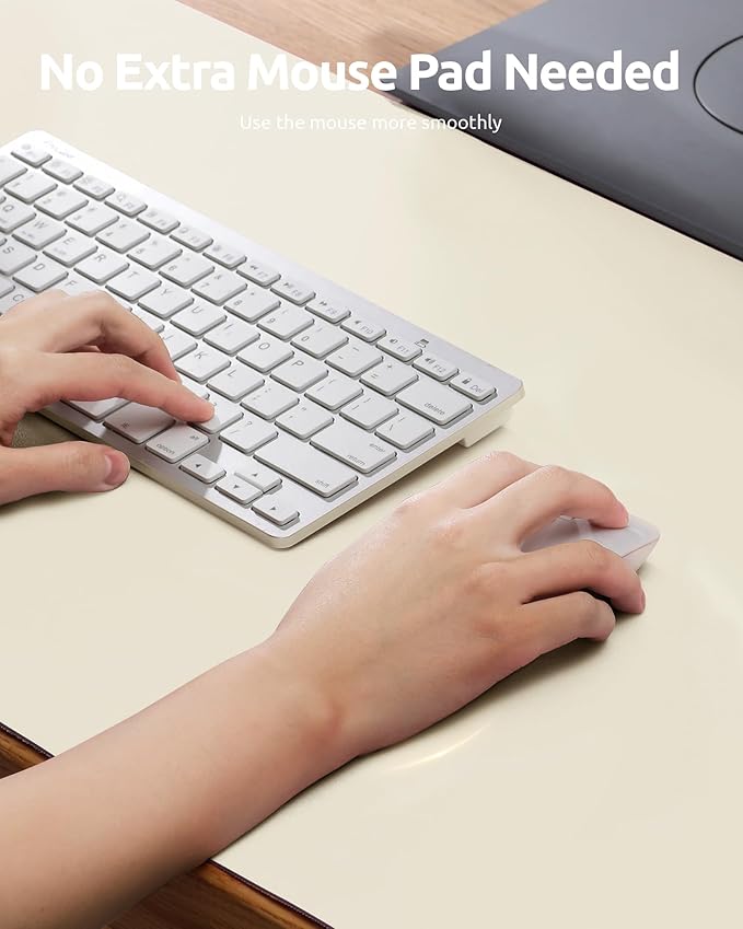 YSAGi Leather Desk Protector, Office Mat, Large Mouse Mat, Non-Slip PU Leather - Image 3