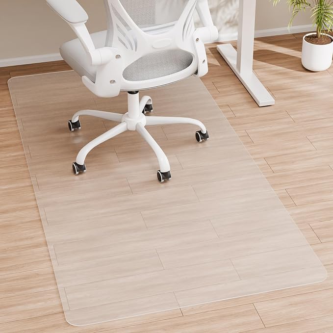 HOMEK Office Chair Mat for Hardwood Floor, Easy Glide, Protects Hard Surfaces by HOMEK