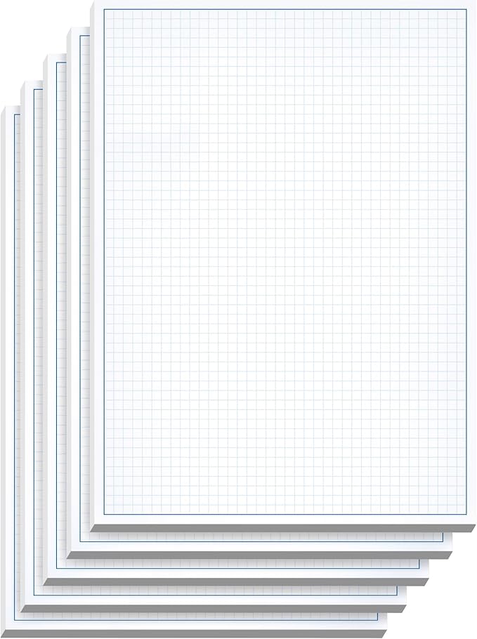 Graph Paper Pad for Blueprint Drawings, Engineering Drawing, and Planning by NextDayLabels
