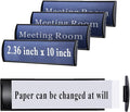 Set of 5 - Nameplate Holder for Wall Mount, 2.36'' x 10'' Curved Office by SINKAA