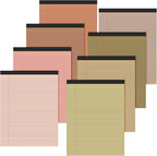 Fuutreo 8 Pcs 8.5'' x 11'' Colored Legal Pad Writing Pads Narrow Ruled 50 by Fuutreo