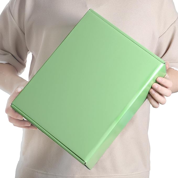 PHAREGE 12x9x4 inch Gift Shipping Boxes Bulk 20 Pack Green, Tab Lock Tuck Top - Image 5