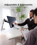 Modernsolid Heavy Duty Monitor Arm Desk Mount - Image 9