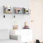 YBING Wall File Organizer Mesh Hanging Wall-mount Files Holder 6 Pack Hanging - Image 4