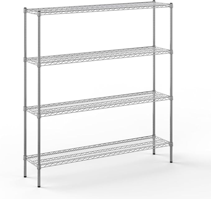 Regal Altair 14" Deep x 60" Wide x 64" Height Wire Shelving Kit | 4-Tier | NSF by Regal+Altair