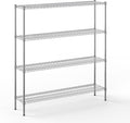 Regal Altair 14" Deep x 60" Wide x 64" Height Wire Shelving Kit | 4-Tier | NSF by Regal+Altair