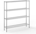 Regal Altair 14" Deep x 60" Wide x 64" Height Wire Shelving Kit | 4-Tier | NSF by Regal+Altair