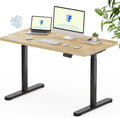 FLEXISPOT Solid Rubberwood Electric Standing Desk