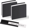 Realth C Channel Magnetic Label Holders 30 Pack 0.5" x 2" by Realth