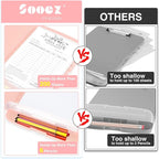 Sooez Glitter Clipboard with Storage, High Capacity Clip Boards 8.5x11 with Pen - Image 2