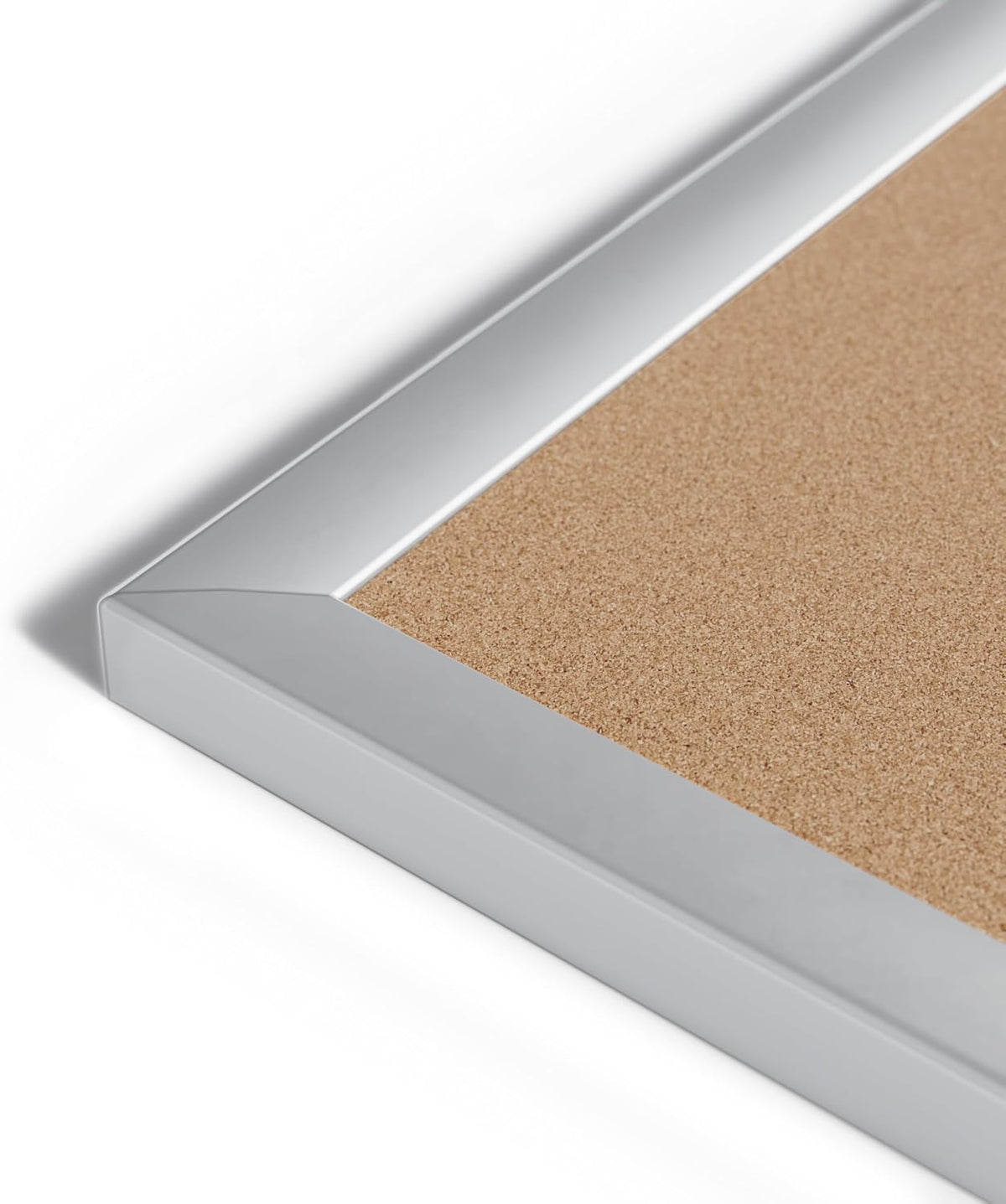 U Brands Corkboard Bulletin Board, Silver Framed Cork Board, 48 x 72