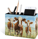 Famame Three Cows Flowers Field Pencil Holder - Image 2