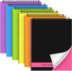 Resurhang 6 Pcs Legal Pad Top Spiral Bound Notebook 70 Sheets Double Sided
