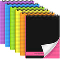 Resurhang 6 Pcs Legal Pad Top Spiral Bound Notebook 70 Sheets Double Sided by Resurhang