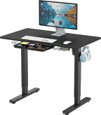 SHW 40-Inch Electric Height Adjustable Standing Desk by SHW