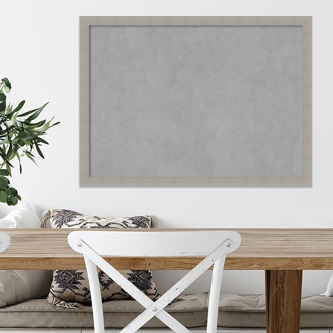 Amanti Art Grey Framed Magnetic Board 22x30 Medium Vision Board - Image 5