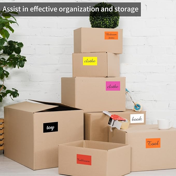 STARLIBOO Removable Colored Labels Stickers, 3X5 Inch Removable Large Label - Image 5