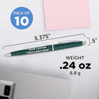 DISCOUNT PROMOS Custom Langham Ballpoint Pens Set of 10, Personalized Bulk Pack - Image 5