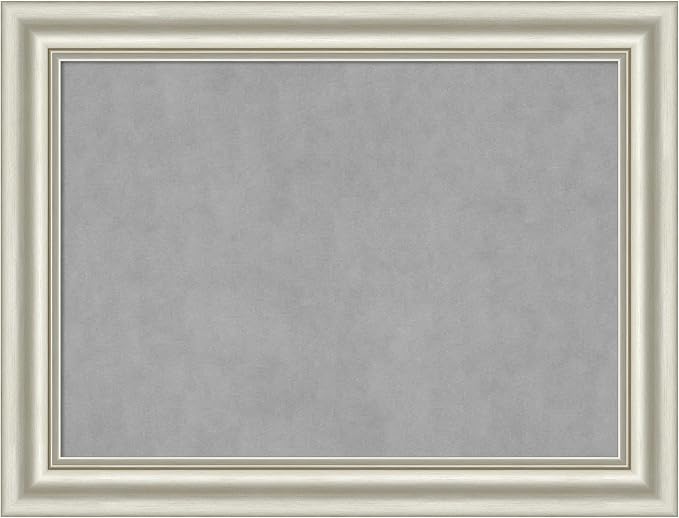 Amanti Art Silver Framed Magnetic Board 26x34 Medium Vision Board by AmantiArt