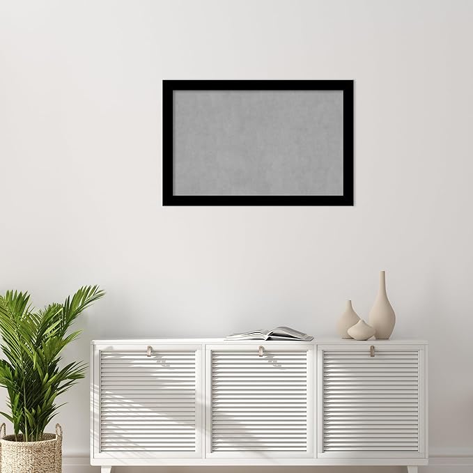 Amanti Art Black Framed Magnetic Board 23x35 Large Vision Board - Image 5