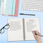 ABERLLS Gray Lined Spiral Journal Notebook - Image 3