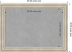 Amanti Art Silver Framed Magnetic Board 30x42 Large Vision Board - Image 2