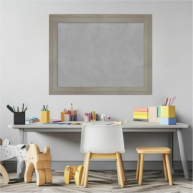 Amanti Art Grey Framed Magnetic Board 22x28 Medium Vision Board - Image 5