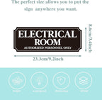 Electrical Room Door Sign for Business，Self-Adhesive Durable Modern Electrical - Image 2