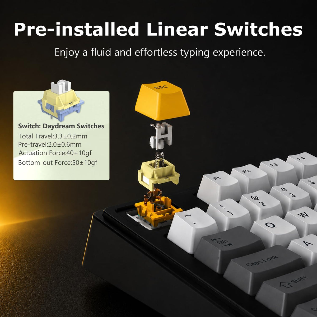 AJAZZ AK980 97% Wired Mechanical Keyboard, Gasket Hot-Swappable