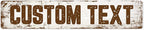 Custom Sign, Custom Street Sign, 11 Font Colors, 13 Font Styles, 4 Hole Options by MySignCenter