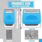 Nezyo 2 Pack Identity Protection Roller Stamp Identity Theft, Confidential - Image 2