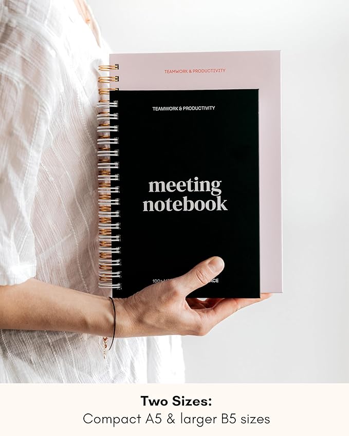 Lamare Meeting Notebook for Work Organization – Perfect Work Notebook for Note - Image 3