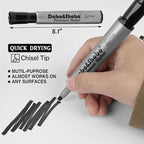 Dabo&Shobo 72 Pack Permanent Markers, Chisel Point, Quick Drying Ink, Works on - Image 4