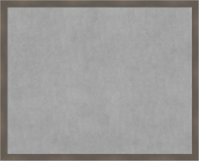 Amanti Art Grey Framed Magnetic Board 34x42 X-Large Vision Board by AmantiArt