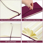 Honoson 20 Pack Lined Journal Notebooks A5 Hardcover Executive Notebook 5.5" x - Image 3