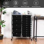 GOFLAME 15-Drawer Rolling Storage Cart, Craft Storage Cart - Image 4