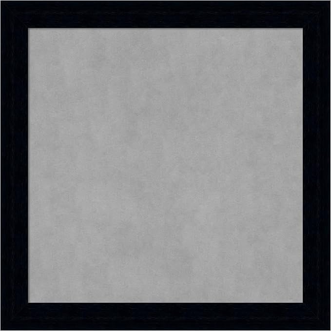 Amanti Art Black Framed Magnetic Board 28x28 Medium Vision Board by AmantiArt
