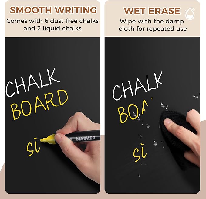 SELEAD 100% Real Wood Frame Magnetic Chalkboard - Image 7