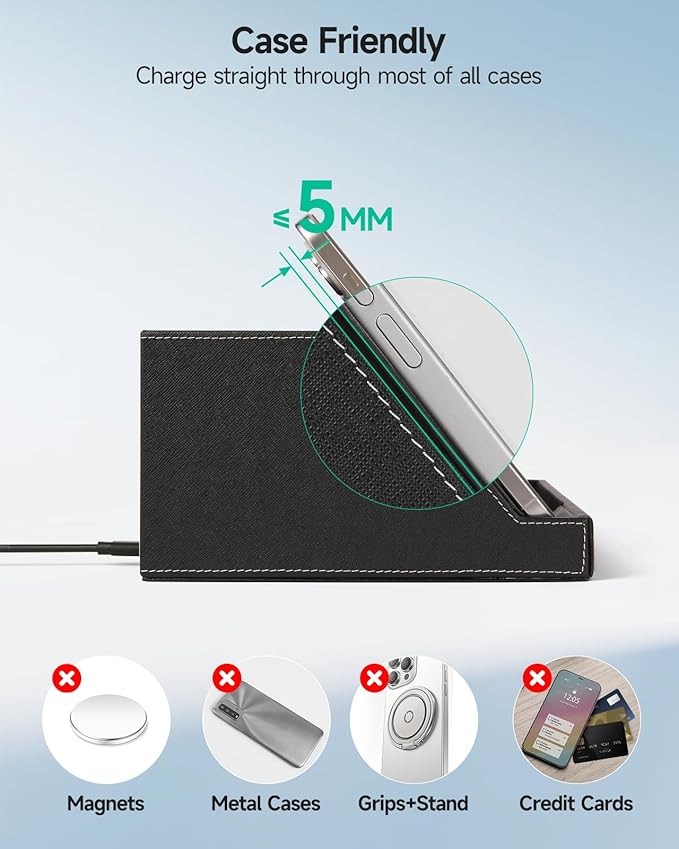 Valet Tray, Built in Wireless Charging Pad, Nightstand Organizer, Dresser - Image 8