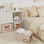 OUTBROS Foldable Storage Box for Shelves, 15 x 10.2 x 7.9 inch Fabric Baskets - Image 2