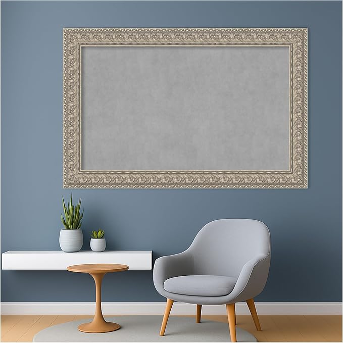 Amanti Art Silver Framed Magnetic Board 31x47 Large Vision Board - Image 6