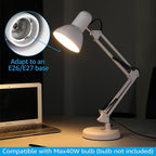 TORCHSTAR Metal Desk Lamp with Clamp, Swing Arm, Architect Adjustable Gooseneck - Image 7